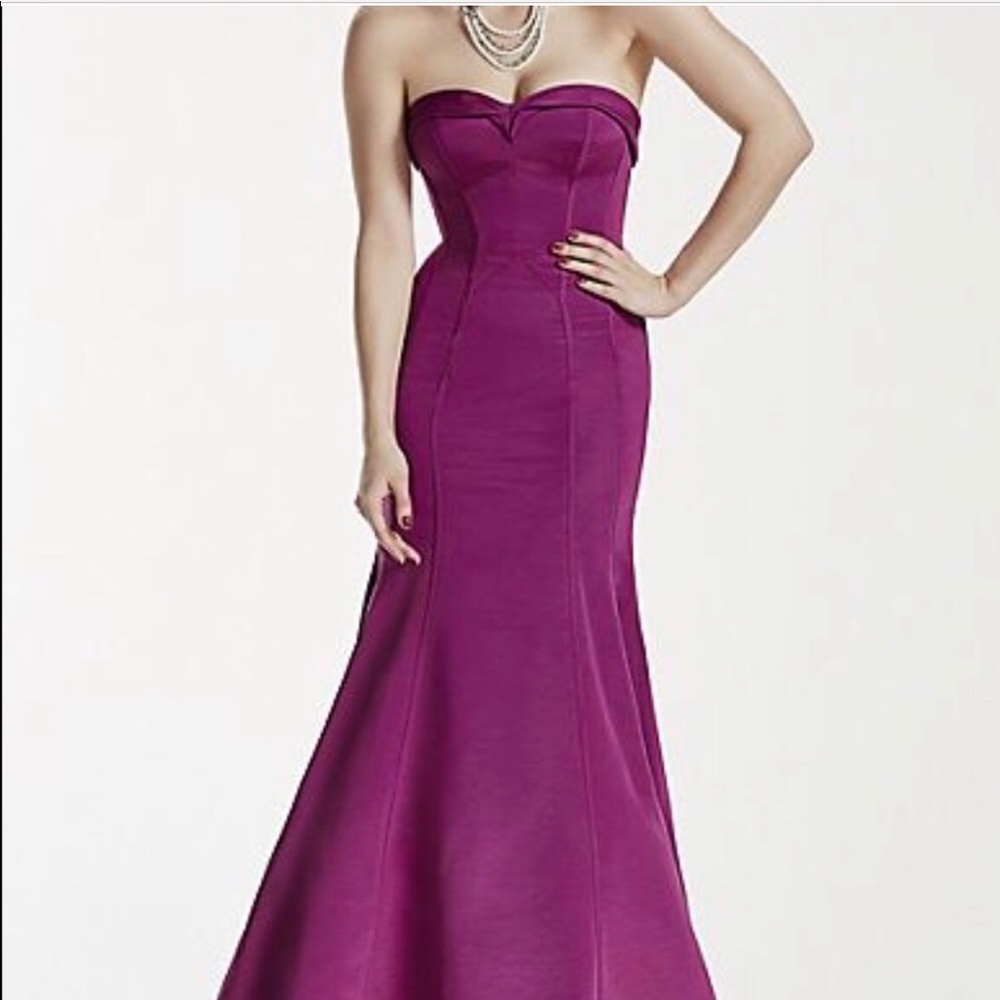 Zac Posen Raspberry mermaid dress